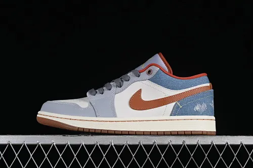 All categories Air Jordan Jordan series basketball shoes Air Jordan 1 Low G version pure original Air Jordan 1 Low "Multi-Color" AJ1 Joe 1 blue denim low-top cultural casual sneakers FZ5045-091
